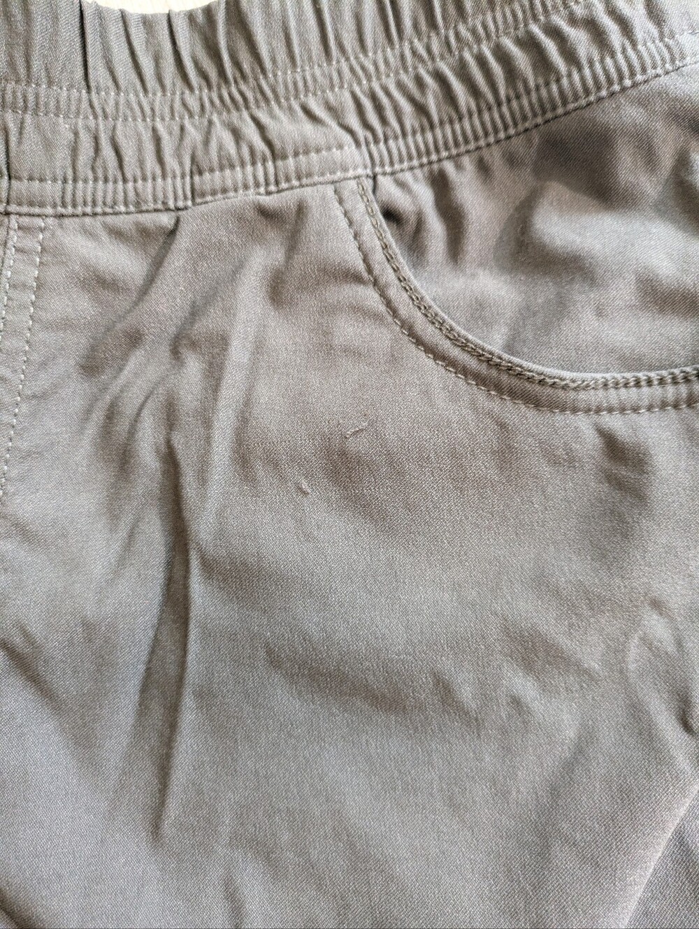 Prana Elastic Waist Shorts- Charcoal Grey - Picture 2 of 4